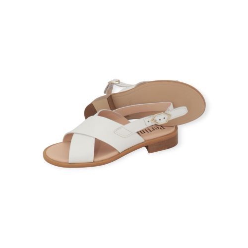 Pertini dames sandaal in wit leer. Pertini dames sandaal in wit leer.
