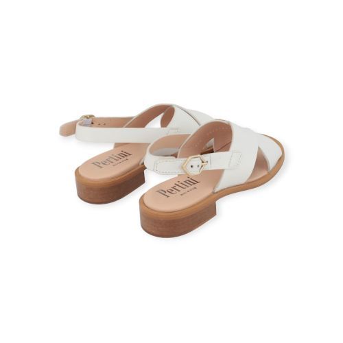 Pertini dames sandaal in wit leer. Pertini dames sandaal in wit leer.