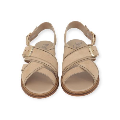 Pertini 33160 dames sandaal in het zand suede leer.
