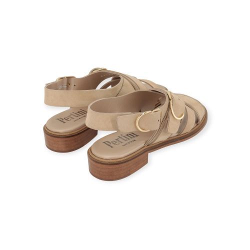 Pertini 33160 dames sandaal in het zand suede leer.