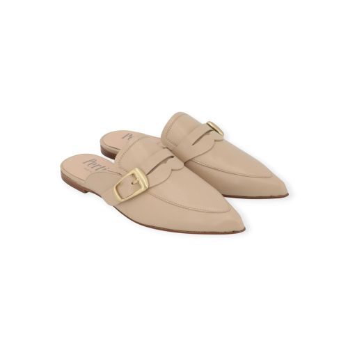 Pertini dames muil in beige leer.