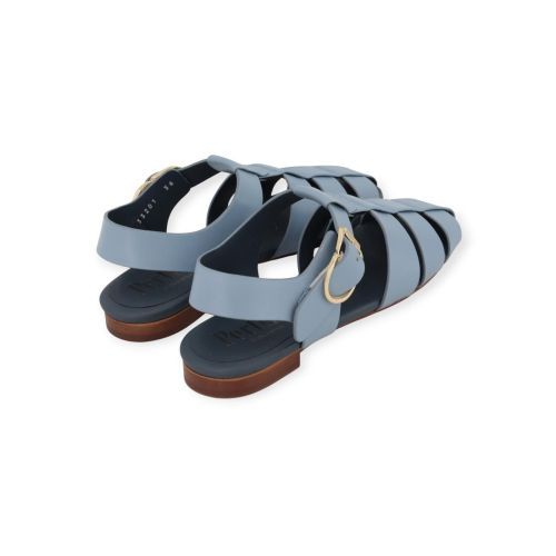 Pertini dames sandaal in licht blauw leer.