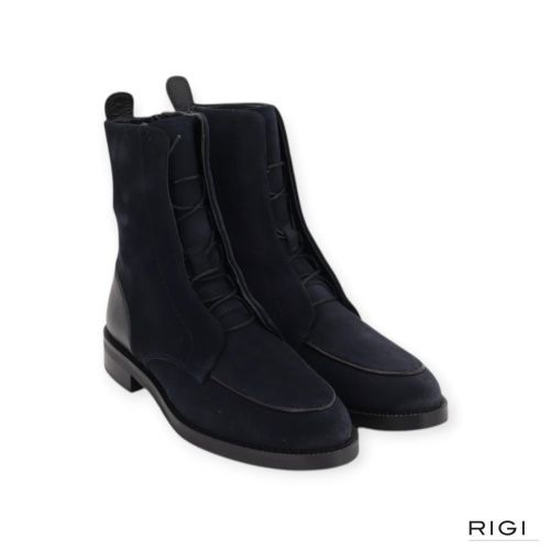 Pertini 262W33115D2 enkellaars in blauw suède, leer voor dames. 