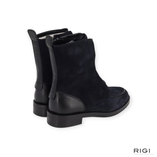 Pertini 262W33115D2 enkellaars in blauw suède, leer voor dames. 