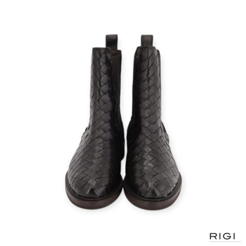Pertini 262W33239D2 enkellaars in bruin tressée leer voor dames. 