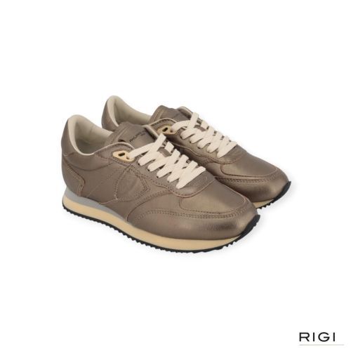 Philippe Model BLVILLE BVLD M003 sneaker in kaki metallic voor dames. 