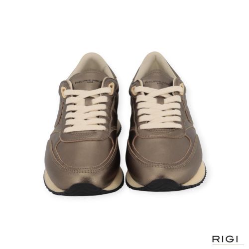Philippe Model BLVILLE BVLD M003 sneaker in kaki metallic voor dames. 