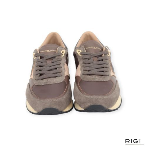 Philippe Model BLVILLE BVLD VD18 sneaker in bruin brons dames.