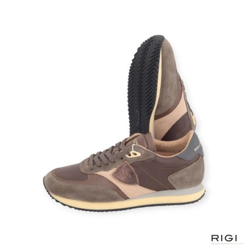 Philippe Model BLVILLE BVLD VD18 sneaker in bruin brons dames.