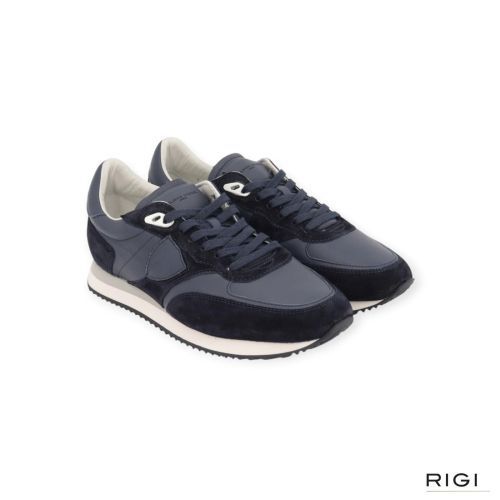 Philippe Model BLVILLE BVLU VD12 sneaker voor heren in blauw. Philippe Model BLVILLE BVLU VD12 sneaker voor heren in blauw.