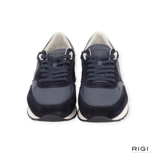 Philippe Model BLVILLE BVLU VD12 sneaker voor heren in blauw. Philippe Model BLVILLE BVLU VD12 sneaker voor heren in blauw.