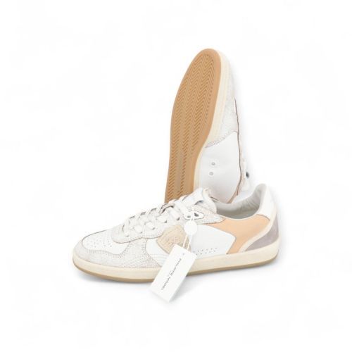 Philippe Model PGAL Low heren sneaker wit-zand. Philippe Model PGAL Low heren sneaker wit-zand.