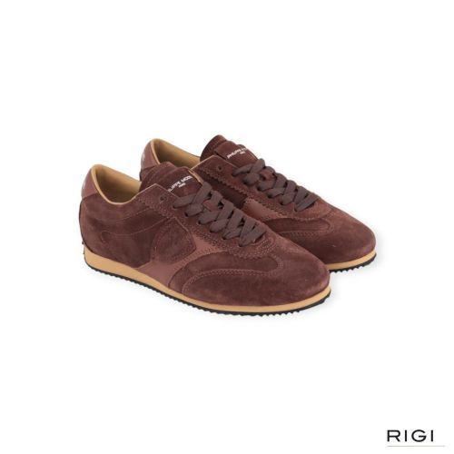 Philippe Model Planche PNLD D015 sneaker voor dames in bruin suède. Philippe Model Planche PNLD D015 sneaker voor dames in bruin suède.