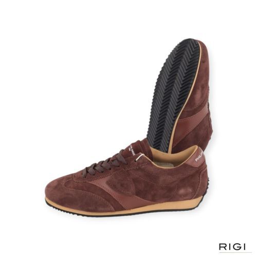 Philippe Model Planche PNLD D015 sneaker voor dames in bruin suède. Philippe Model Planche PNLD D015 sneaker voor dames in bruin suède.