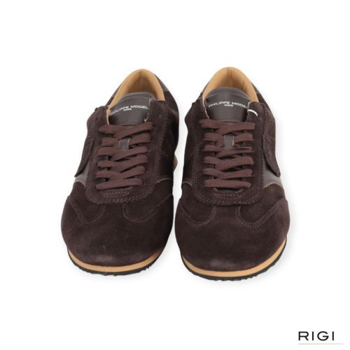 Philippe Model Planche PNLU D013 sneaker voor heren in bruin suède. 