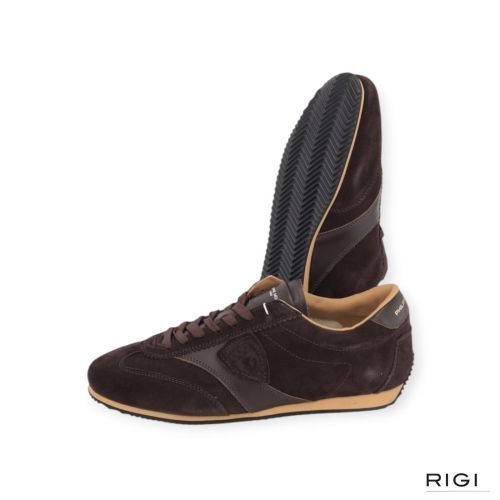 Philippe Model Planche PNLU D013 sneaker voor heren in bruin suède. 