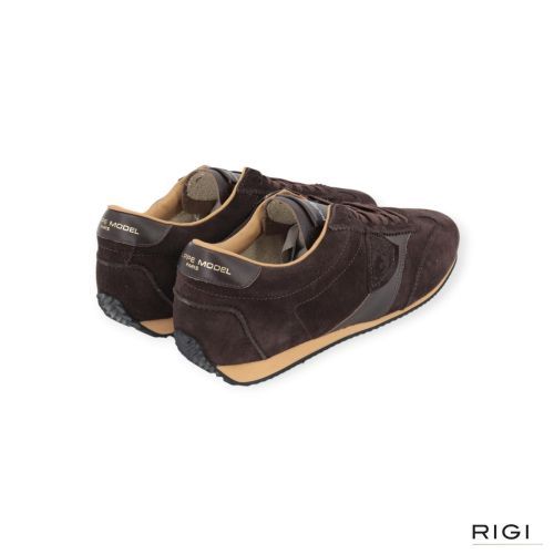 Philippe Model Planche PNLU D013 sneaker voor heren in bruin suède. 