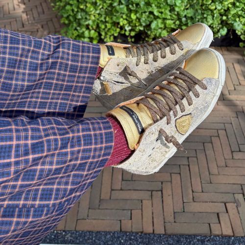 Philippe Model Sneaker Goud dames (PRSX High PRHD LDM2 - PRSX High PRHD LDM2) - Rigi