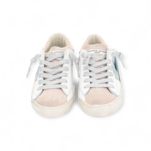 Philippe Model PRSX Low dames sneaker roze-wit. Philippe Model PRSX Low dames sneaker roze-wit.