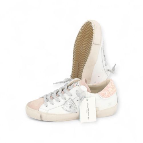 Philippe Model PRSX Low dames sneaker roze-wit. Philippe Model PRSX Low dames sneaker roze-wit.