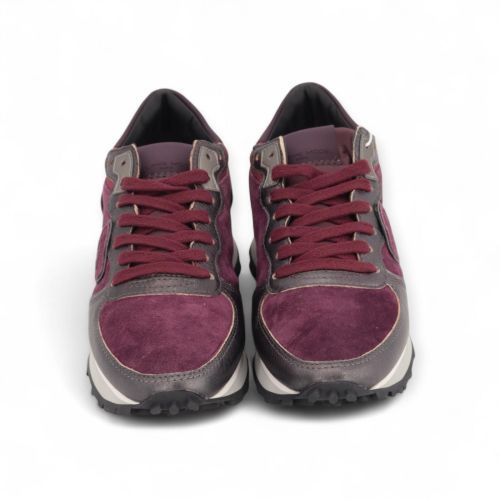 Philippe Model Sneaker Bordeaux dames (Tropez Haute Low TKLD MX04 - Tropez Haute Low TKLD MX04) - Rigi