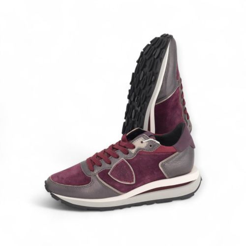 Philippe Model Sneaker Bordeaux dames (Tropez Haute Low TKLD MX04 - Tropez Haute Low TKLD MX04) - Rigi
