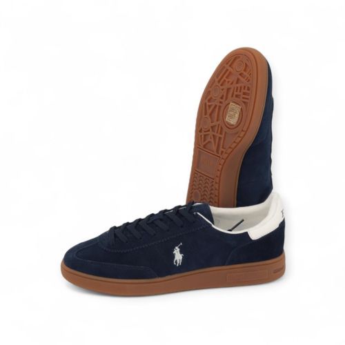 Polo Ralph Lauren Bedford PP heren sneaker blauw suede leer.