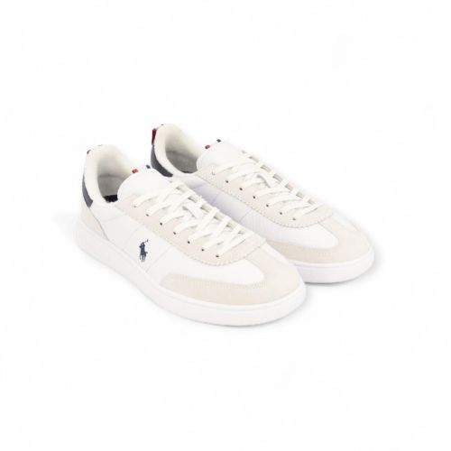 Polo Ralph Lauren Bedford Rib heren sneaker wit-blauw.