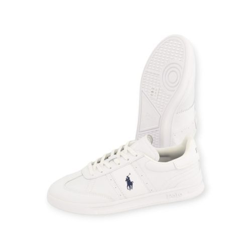 Polo Ralph Lauren HRT Aera heren sneaker in wit met blauw paart.