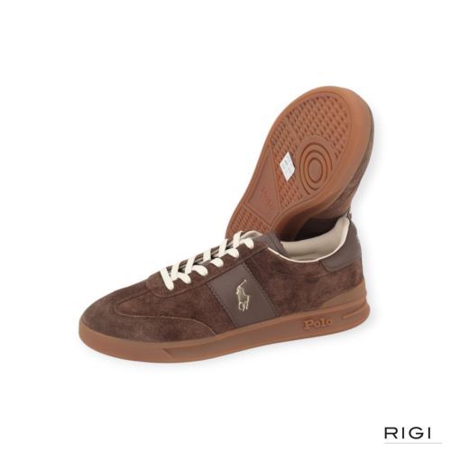 Polo Ralph Lauren HRT Aera in bruin suède leer voor heren. Polo Ralph Lauren HRT Aera in bruin suède leer voor heren.