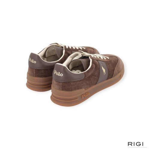 Polo Ralph Lauren HRT Aera in bruin suède leer voor heren. Polo Ralph Lauren HRT Aera in bruin suède leer voor heren.