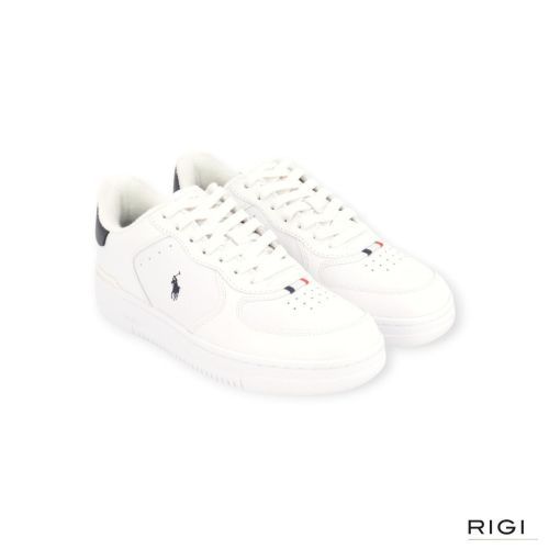 Polo Ralph Lauren Masters Court Rib heren sneaker wit.
