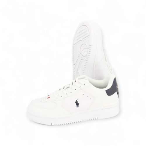 Polo Ralph Lauren Masters Court Rib heren sneaker wit.