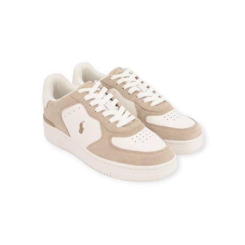 Polo Ralph Lauren Masters Court heren sneaker beige - wit.