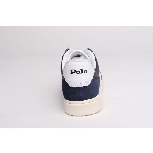 Polo Ralph Lauren heren sneaker in blauw leer.