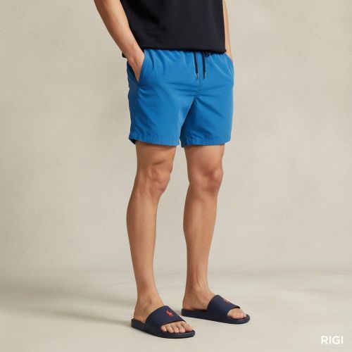 Polo Ralph Lauren Slide heren slipper in blauw.