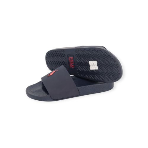Polo Ralph Lauren Slide heren slipper in blauw.