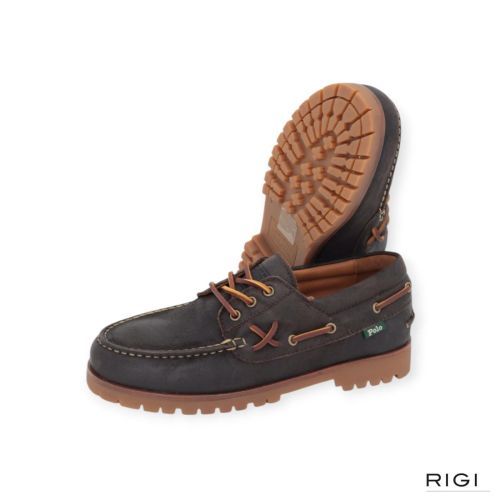 Polo Ralph Lauren Ranger Deck-CS-BTS in bruin nubuck voor heren. 