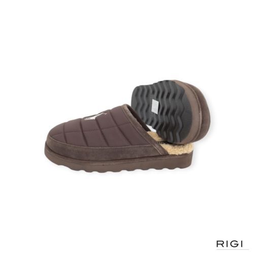 Polo Ralph Lauren Reade Scuff II heren pantoffel in bruin.