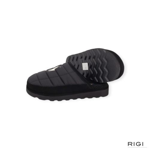 Polo Ralph Lauren Reade Scuff II heren pantoffel in zwart. Polo Ralph Lauren Reade Scuff II heren pantoffel in zwart.