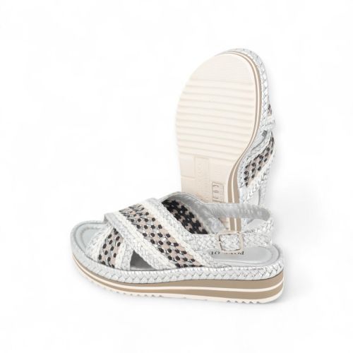 Pons Quintana Sandaal Zilver dames (Milan 11539.S00 - Milan 11539.S00) - Rigi