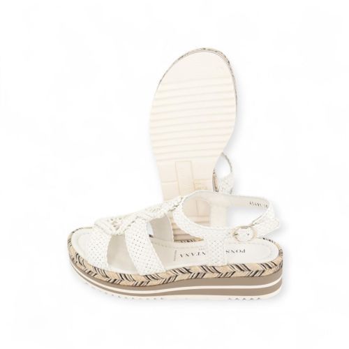 Pons Quintana Sandaal Off wit dames (Milan 11551.Y00 - Milan 11551.Y00) - Rigi