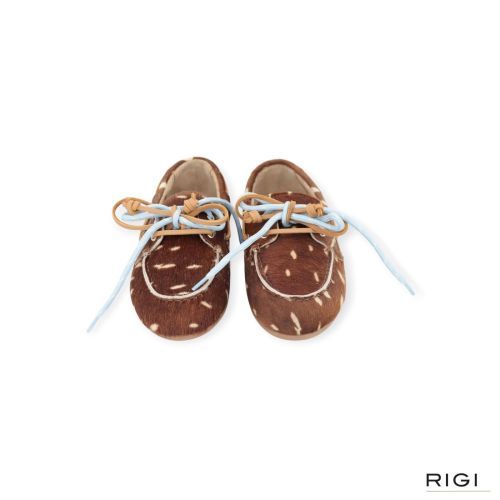 Posa Boat loafer Animal in bambi pony voor dames. Posa Boat loafer Animal in bambi pony voor dames.
