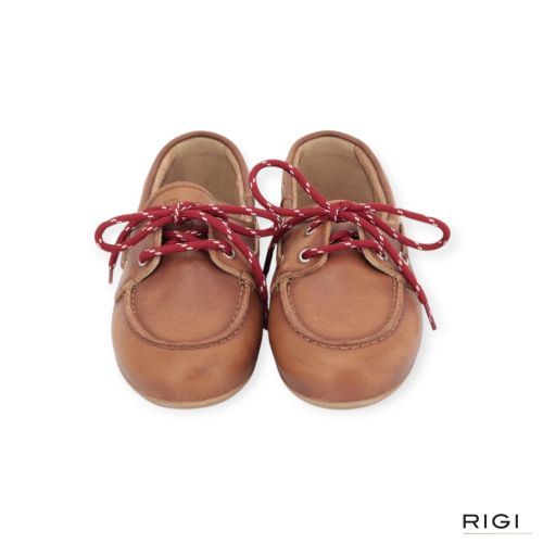 Posa boatloafer in cognac leer bootschoen, mocassin voor voor dames. 