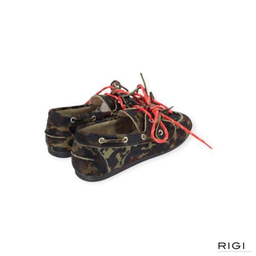 Posa Boat loafer Camo in pony camouflage kleur voor dames. Posa Boat loafer Camo in pony camouflage kleur voor dames.