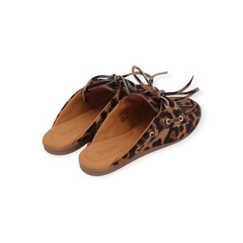 Posa Slipper - Muil Leopard dames (Boat Loafer Mule PW82 - Boat Loafer Mule PW82) - Rigi