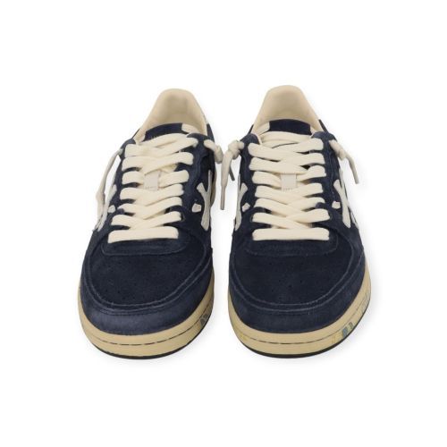 Premiata Bskt clay heren sneaker in blauwe suede. Premiata Bskt clay heren sneaker in blauwe suede.