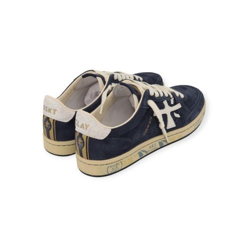 Premiata Bskt clay heren sneaker in blauwe suede. Premiata Bskt clay heren sneaker in blauwe suede.