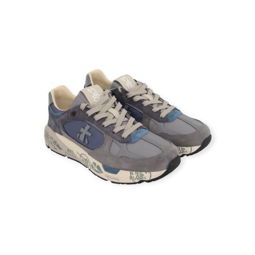 Premiata Mase var 8021 heren sneaker in het licht blauw met grijs. Premiata Mase var 8021 heren sneaker in het licht blauw met grijs.