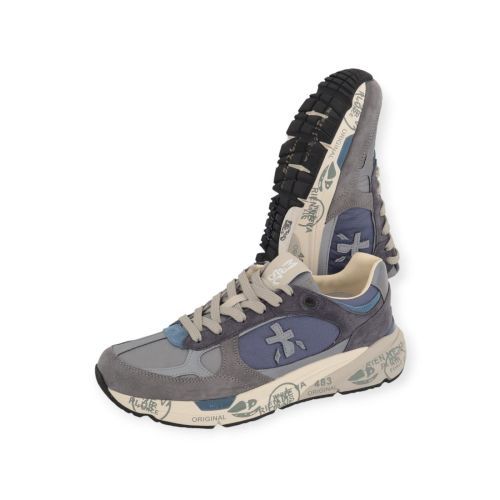 Premiata Mase var 8021 heren sneaker in het licht blauw met grijs. Premiata Mase var 8021 heren sneaker in het licht blauw met grijs.